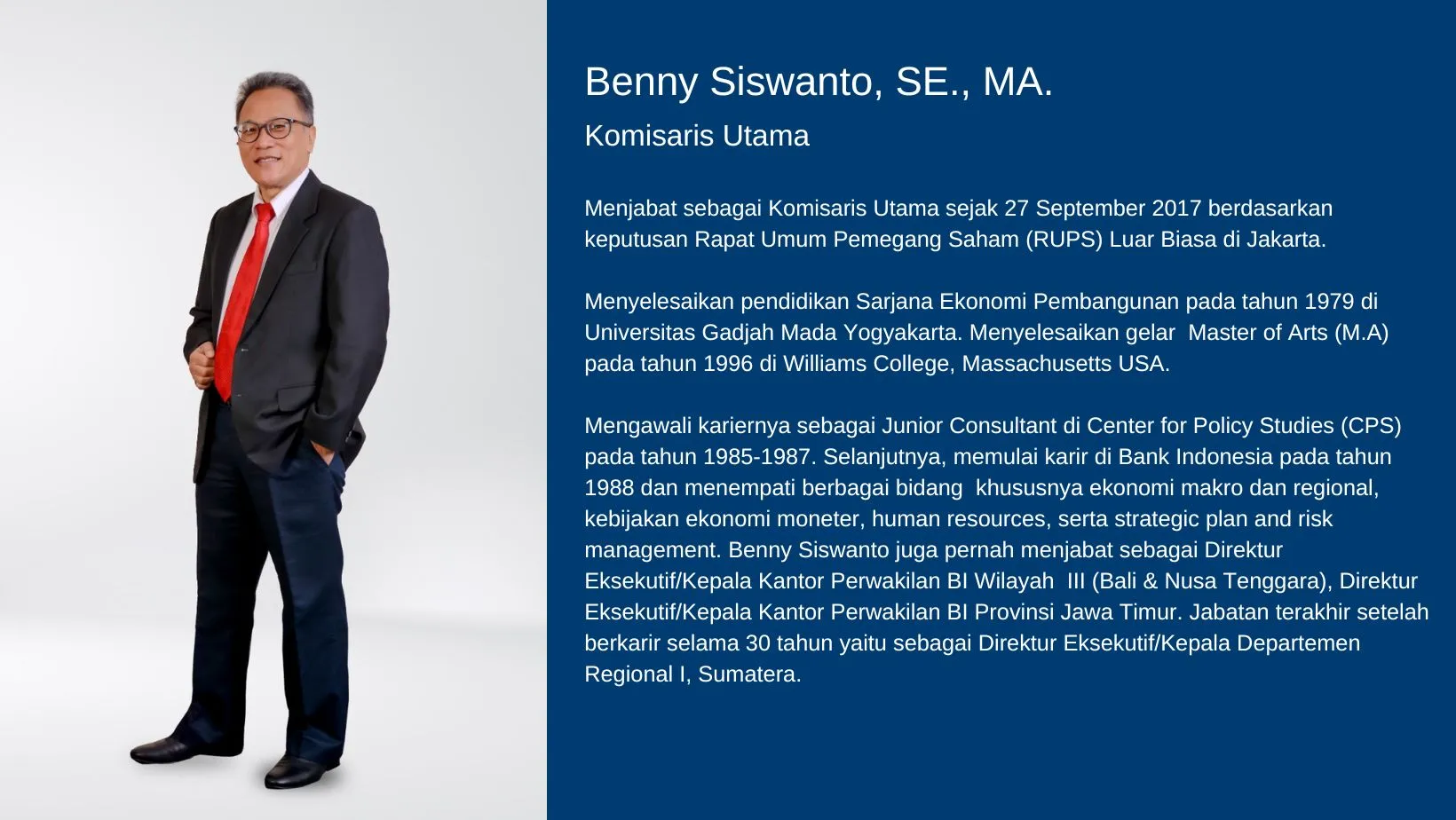 Benny Siswanto, SE., MA.